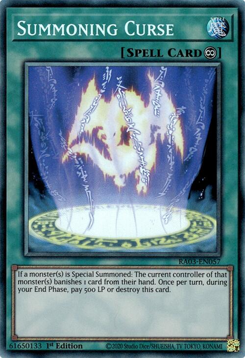 Summoning Curse (CR) [RA03-EN057] Collector's Rare | Good Games Adelaide SA