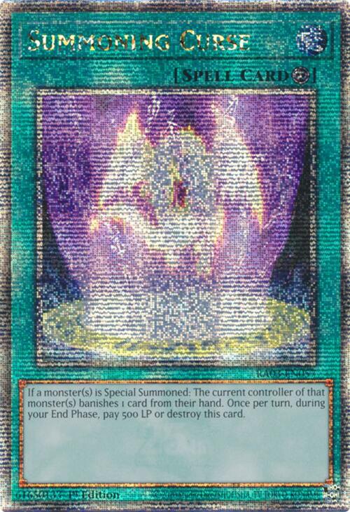 Summoning Curse (Quarter Century Secret Rare) [RA03-EN057] Quarter Century Secret Rare | Good Games Adelaide SA