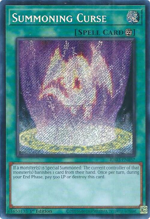 Summoning Curse (Secret Rare) [RA03-EN057] Secret Rare | Good Games Adelaide SA