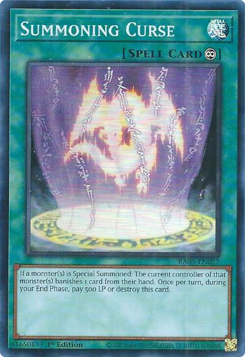 Summoning Curse [RA03-EN057] Super Rare | Good Games Adelaide SA