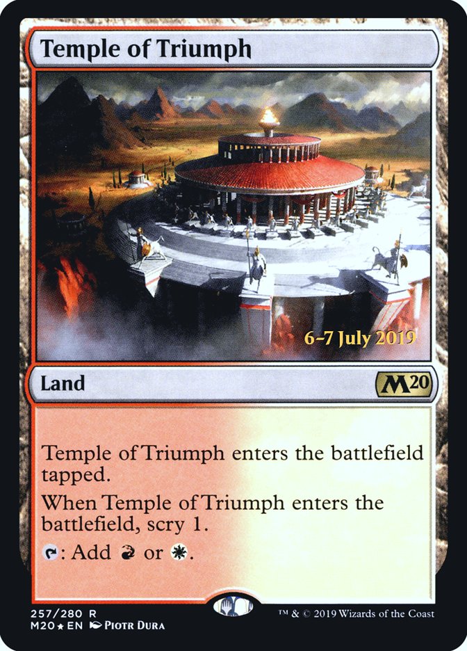 Temple of Triumph  [Core Set 2020 Prerelease Promos] | Good Games Adelaide SA