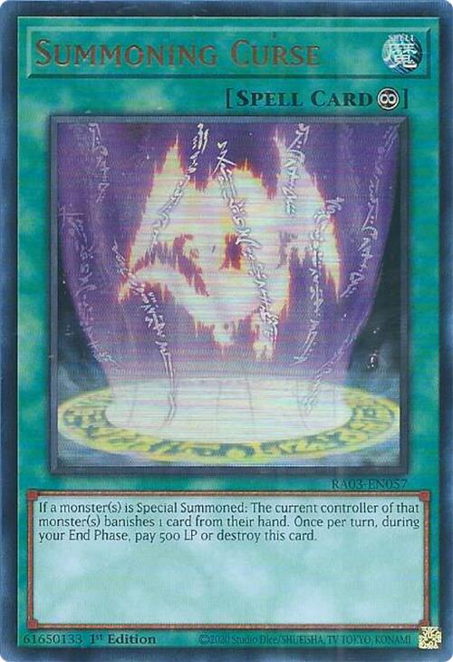 Summoning Curse (UR) [RA03-EN057] Ultra Rare | Good Games Adelaide SA