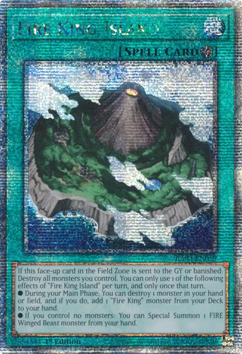 Fire King Island (Quarter Century Secret Rare) [RA03-EN059] Quarter Century Secret Rare | Good Games Adelaide SA