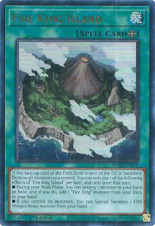 Fire King Island (UR) [RA03-EN059] Ultra Rare | Good Games Adelaide SA