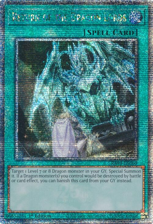 Return of the Dragon Lords (Quarter Century Secret Rare) [RA03-EN060] Quarter Century Secret Rare | Good Games Adelaide SA