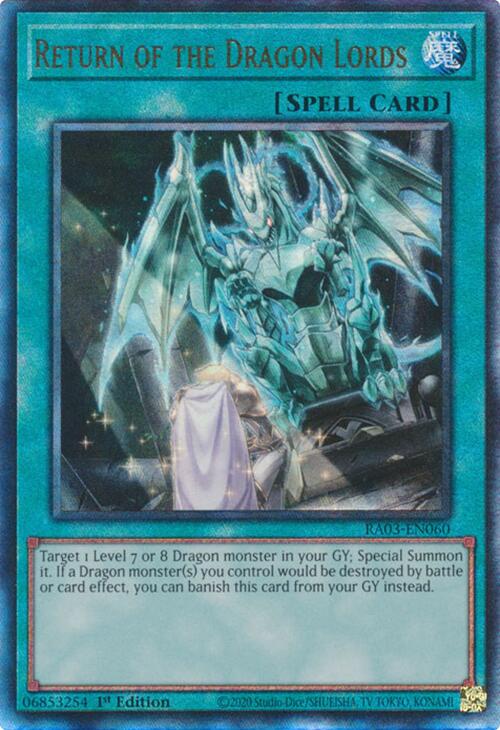 Return of the Dragon Lords (UTR) [RA03-EN060] Ultimate Rare | Good Games Adelaide SA