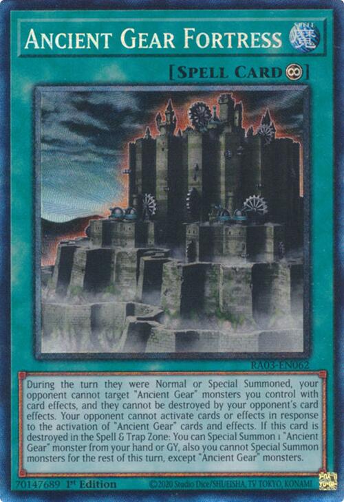 Ancient Gear Fortress (CR) [RA03-EN062] Collector's Rare | Good Games Adelaide SA