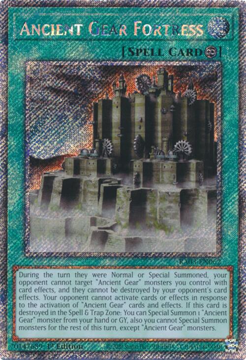 Ancient Gear Fortress (Platinum Secret Rare) [RA03-EN062] Platinum Secret Rare | Good Games Adelaide SA