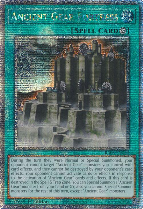 Ancient Gear Fortress (Quarter Century Secret Rare) [RA03-EN062] Quarter Century Secret Rare | Good Games Adelaide SA