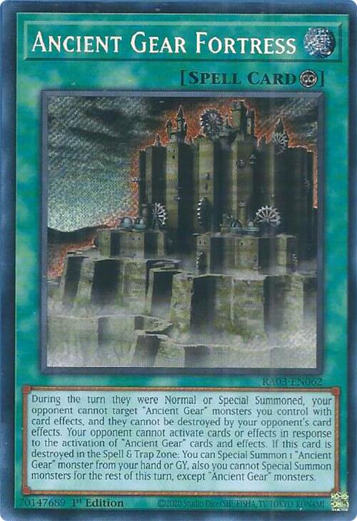 Ancient Gear Fortress (Secret Rare) [RA03-EN062] Secret Rare | Good Games Adelaide SA