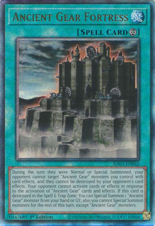 Ancient Gear Fortress (UTR) [RA03-EN062] Ultimate Rare | Good Games Adelaide SA