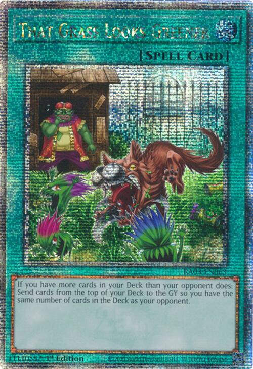 That Grass Looks Greener (Quarter Century Secret Rare) [RA03-EN063] Quarter Century Secret Rare | Good Games Adelaide SA