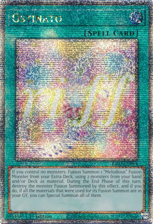 Ostinato (Quarter Century Secret Rare) [RA03-EN064] Quarter Century Secret Rare | Good Games Adelaide SA
