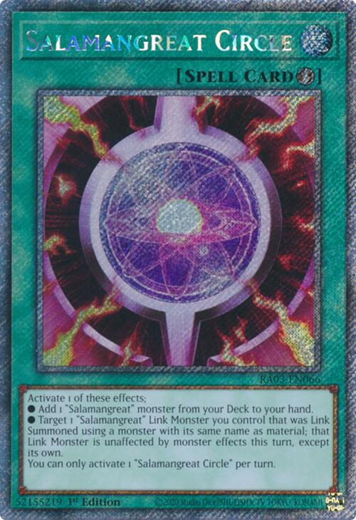 Salamangreat Circle (Platinum Secret Rare) [RA03-EN066] Platinum Secret Rare | Good Games Adelaide SA
