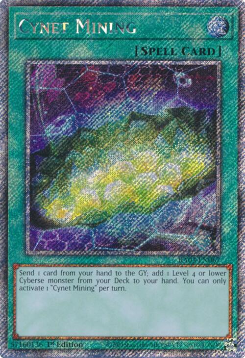 Cynet Mining (Platinum Secret Rare) [RA03-EN067] Platinum Secret Rare | Good Games Adelaide SA