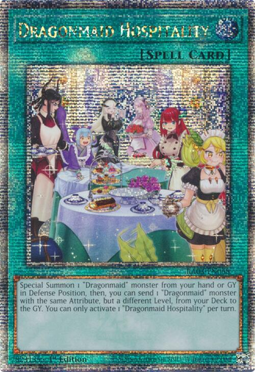 Dragonmaid Hospitality (Alternate Art) (Quarter Century Secret Rare) [RA03-EN068] Quarter Century Secret Rare | Good Games Adelaide SA
