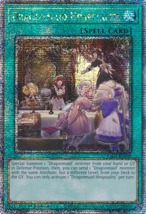 Dragonmaid Hospitality (Quarter Century Secret Rare) [RA03-EN068] Quarter Century Secret Rare | Good Games Adelaide SA