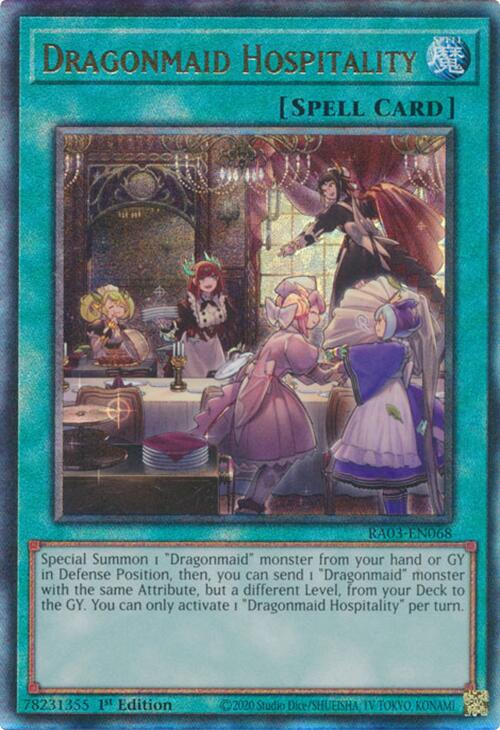 Dragonmaid Hospitality (UTR) [RA03-EN068] Ultimate Rare | Good Games Adelaide SA