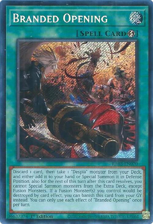 Branded Opening (Secret Rare) [RA03-EN070] Secret Rare | Good Games Adelaide SA