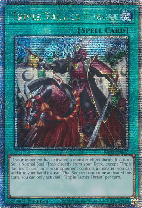 Triple Tactics Thrust (Quarter Century Secret Rare) [RA03-EN072] Quarter Century Secret Rare | Good Games Adelaide SA