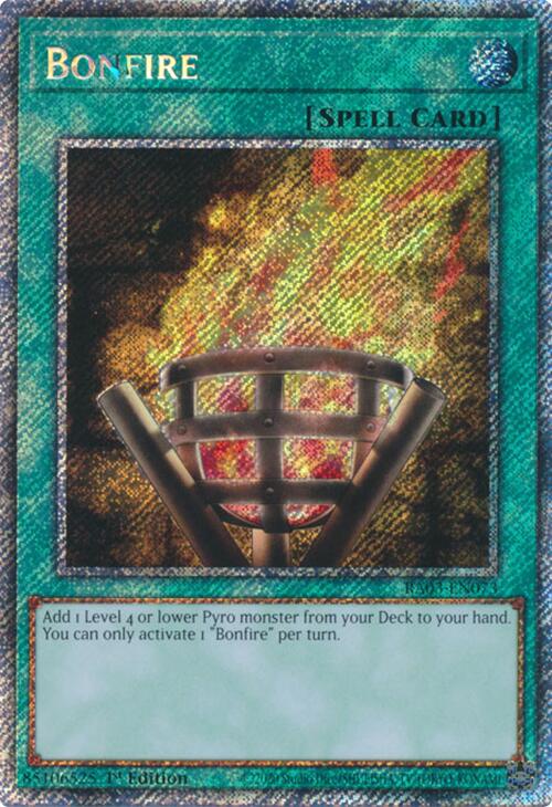 Bonfire (Platinum Secret Rare) [RA03-EN073] Platinum Secret Rare | Good Games Adelaide SA