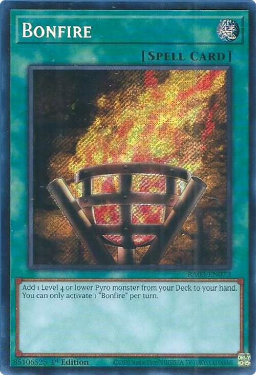 Bonfire (Secret Rare) [RA03-EN073] Secret Rare | Good Games Adelaide SA