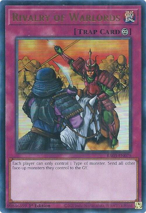 Rivalry of Warlords (UR) [RA03-EN075] Ultra Rare | Good Games Adelaide SA