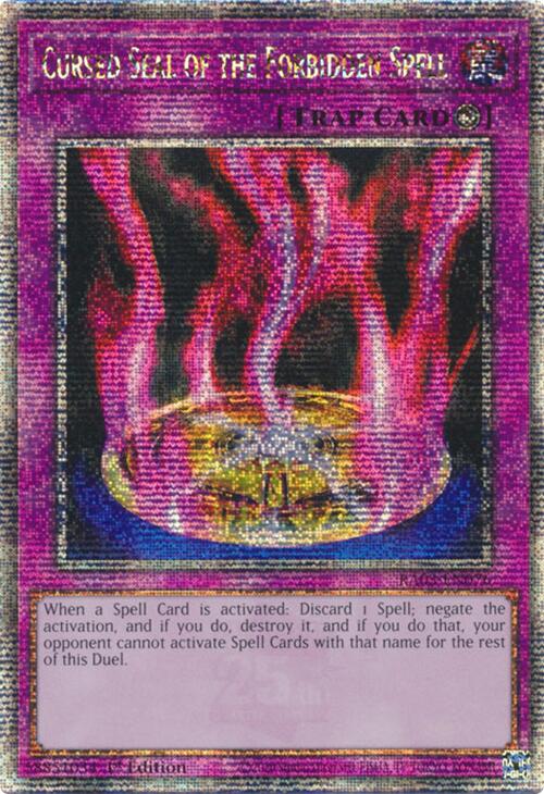 Cursed Seal of the Forbidden Spell (Quarter Century Secret Rare) [RA03-EN076] Quarter Century Secret Rare | Good Games Adelaide SA