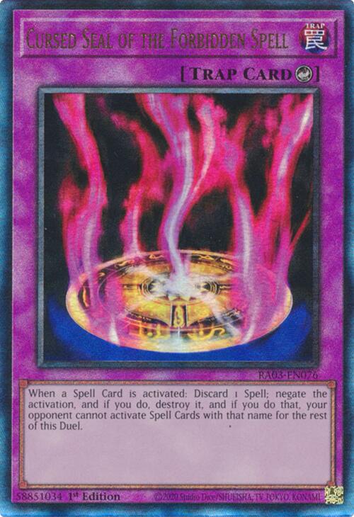 Cursed Seal of the Forbidden Spell (UTR) [RA03-EN076] Ultimate Rare | Good Games Adelaide SA