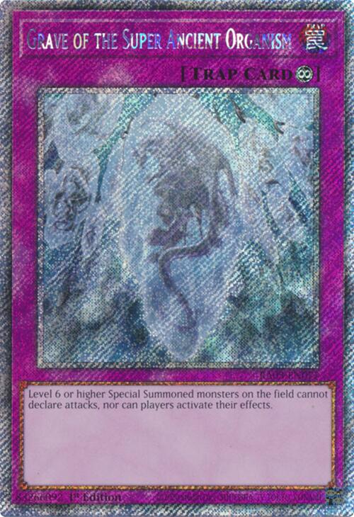 Grave of the Super Ancient Organism (Platinum Secret Rare) [RA03-EN077] Platinum Secret Rare | Good Games Adelaide SA