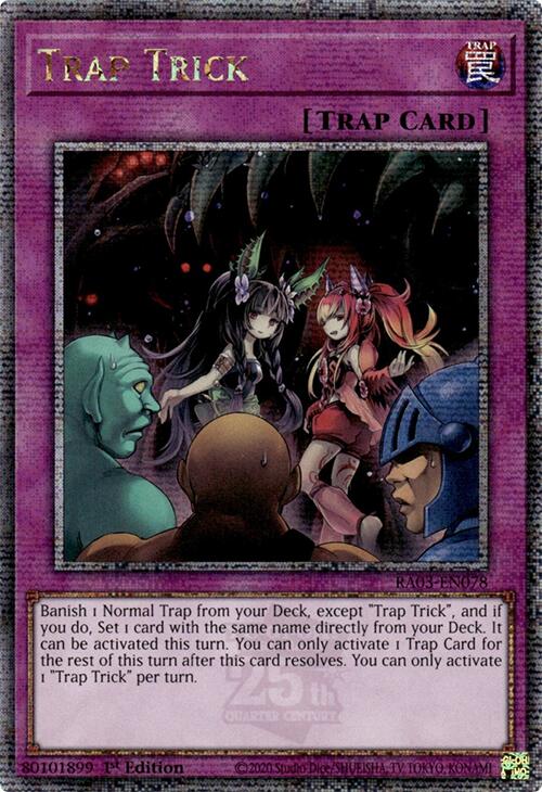 Trap Trick (Quarter Century Secret Rare) [RA03-EN078] Quarter Century Secret Rare | Good Games Adelaide SA