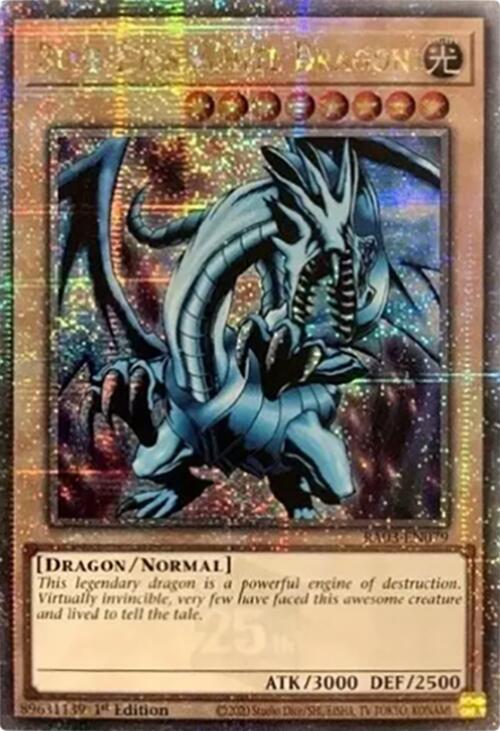 Blue-Eyes White Dragon (Quarter Century Secret Rare) [RA03-EN079] Quarter Century Secret Rare | Good Games Adelaide SA