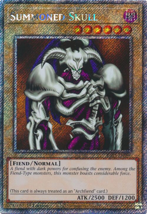 Summoned Skull (Platinum Secret Rare) [RA03-EN086] Platinum Secret Rare | Good Games Adelaide SA