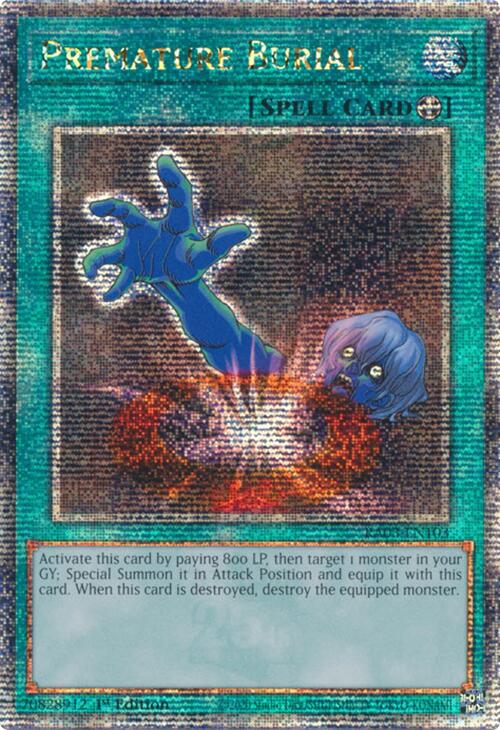 Premature Burial (Quarter Century Secret Rare) [RA03-EN103] Quarter Century Secret Rare | Good Games Adelaide SA
