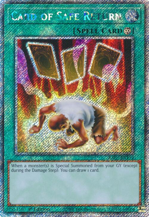 Card of Safe Return (Platinum Secret Rare) [RA03-EN114] Platinum Secret Rare | Good Games Adelaide SA