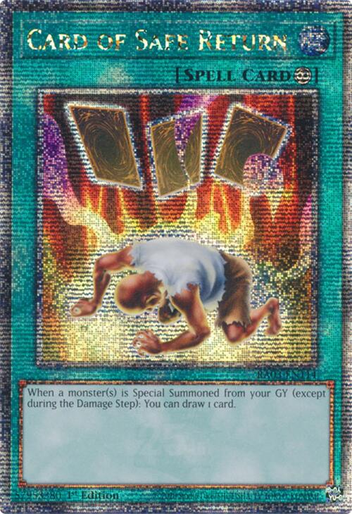 Card of Safe Return (Quarter Century Secret Rare) [RA03-EN114] Quarter Century Secret Rare | Good Games Adelaide SA