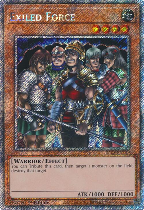 Exiled Force (Platinum Secret Rare) [RA03-EN119] Platinum Secret Rare | Good Games Adelaide SA