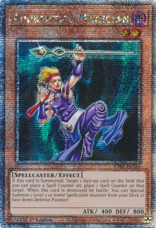 Apprentice Magician (Quarter Century Secret Rare) [RA03-EN124] Quarter Century Secret Rare | Good Games Adelaide SA