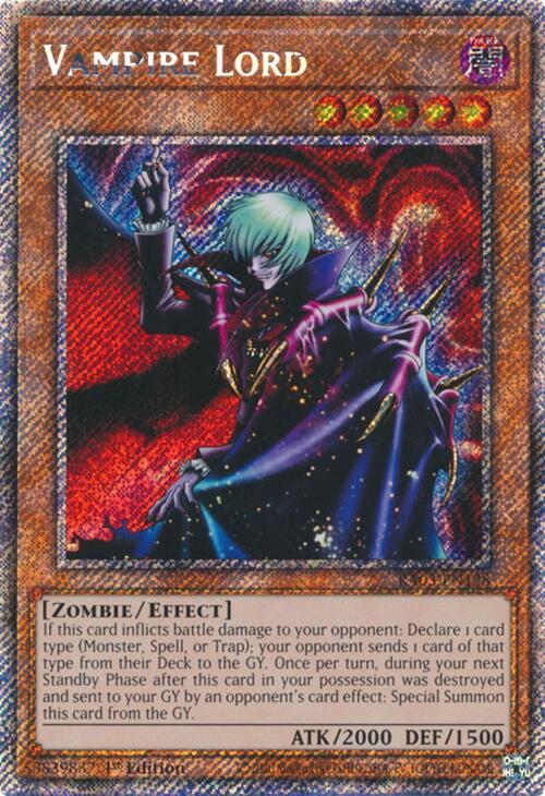 Vampire Lord (Platinum Secret Rare) [RA03-EN128] Platinum Secret Rare | Good Games Adelaide SA