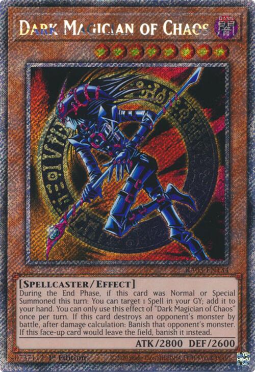 Dark Magician of Chaos (Platinum Secret Rare) [RA03-EN134] Platinum Secret Rare | Good Games Adelaide SA