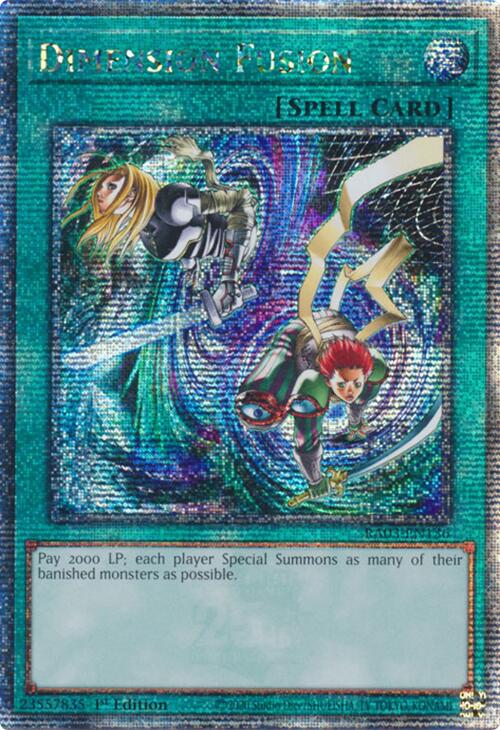 Dimension Fusion (Quarter Century Secret Rare) [RA03-EN136] Quarter Century Secret Rare | Good Games Adelaide SA