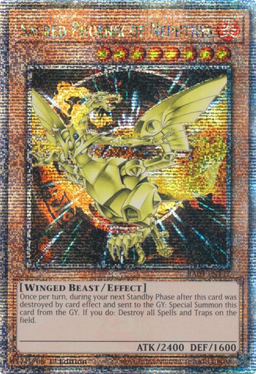 Sacred Phoenix of Nephthys (Quarter Century Secret Rare) [RA03-EN147] Quarter Century Secret Rare | Good Games Adelaide SA