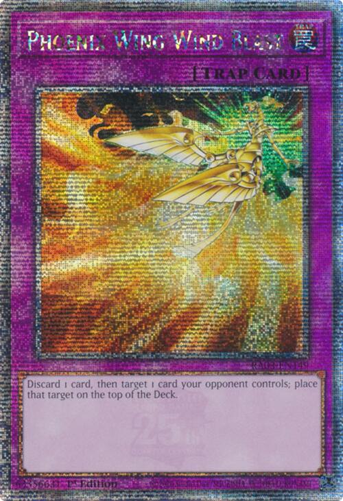 Phoenix Wing Wind Blast (Quarter Century Secret Rare) [RA03-EN149] Quarter Century Secret Rare | Good Games Adelaide SA