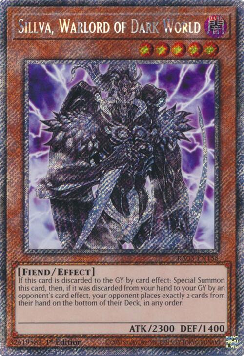 Sillva, Warlord of Dark World (Platinum Secret Rare) [RA03-EN158] Platinum Secret Rare | Good Games Adelaide SA