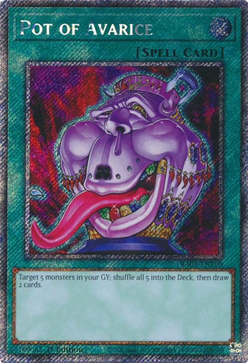 Pot of Avarice (Platinum Secret Rare) [RA03-EN160] Platinum Secret Rare | Good Games Adelaide SA