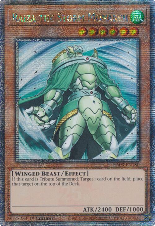 Raiza the Storm Monarch (Quarter Century Secret Rare) [RA03-EN180] Quarter Century Secret Rare | Good Games Adelaide SA