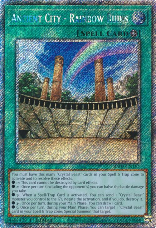 Ancient City - Rainbow Ruins (Platinum Secret Rare) [RA03-EN181] Platinum Secret Rare | Good Games Adelaide SA