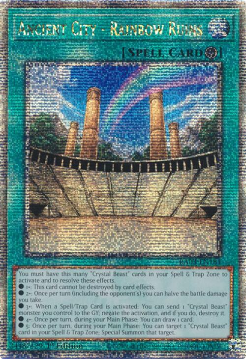 Ancient City - Rainbow Ruins (Quarter Century Secret Rare) [RA03-EN181] Quarter Century Secret Rare | Good Games Adelaide SA