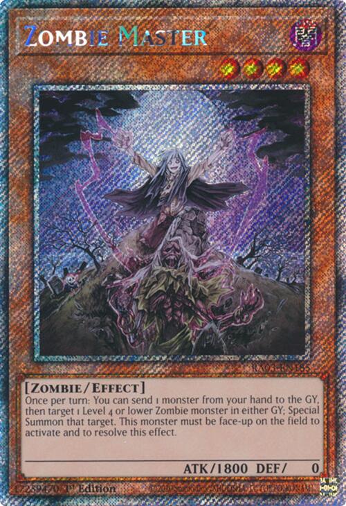 Zombie Master (Platinum Secret Rare) [RA03-EN185] Platinum Secret Rare | Good Games Adelaide SA