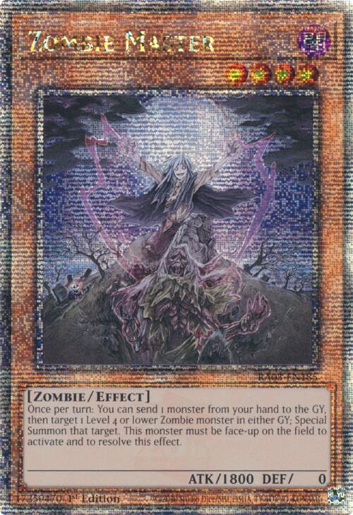 Zombie Master (Quarter Century Secret Rare) [RA03-EN185] Quarter Century Secret Rare | Good Games Adelaide SA